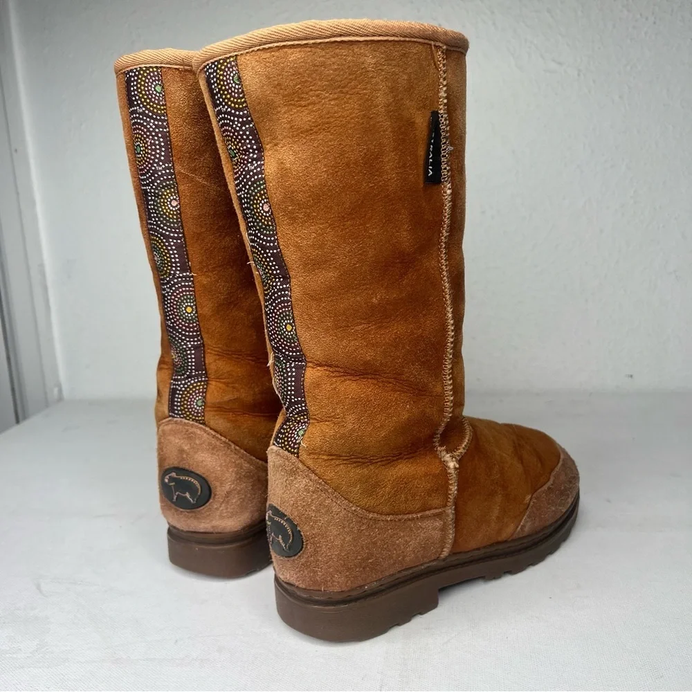 Warmbat Australia tan Sherpa mid calf boots